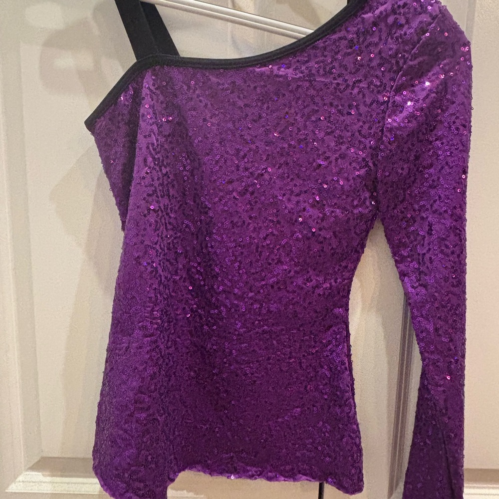 Balera Purple Sequin Dance Top